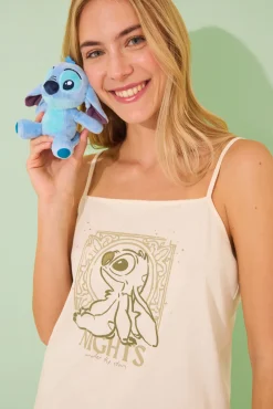Pijama corto tirantes Lilo&Stitch algodón