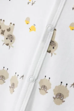 Pijama de bebé con estampado de animales