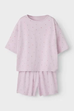 Pijama de manga corta print corazones