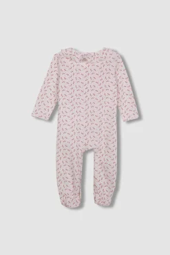 Pijama estampado florecitas rosa