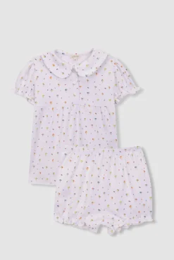 Pijama estampado helados blanco