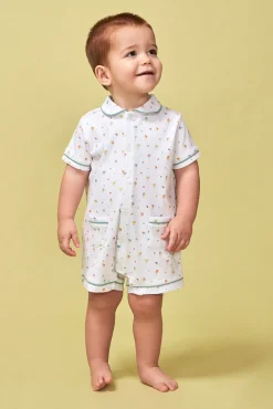 Pijama estampado helados blanco