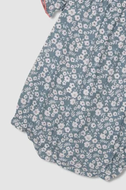 Pijama flores verde