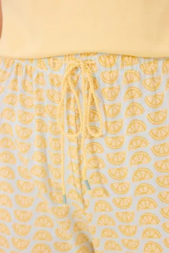 Pijama largo 100% algodón limones Snoopy