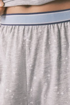 Pijama largo algodón Hedwig gris