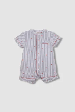 Pijama rayas con estrellas blanco