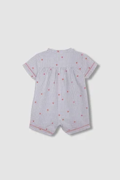 Pijama rayas con estrellas blanco