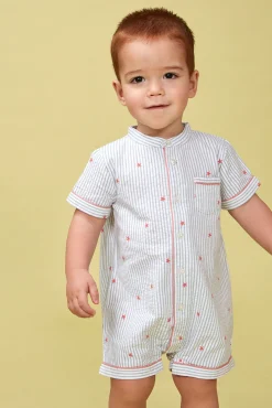Pijama rayas con estrellas blanco