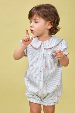 Pijama rayas con estrellas blanco