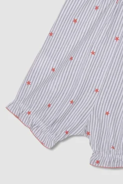 Pijama rayas con estrellas blanco