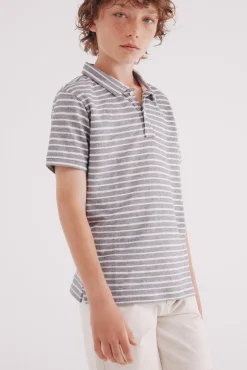 Polo a rayas niño