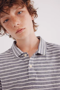 Polo a rayas niño