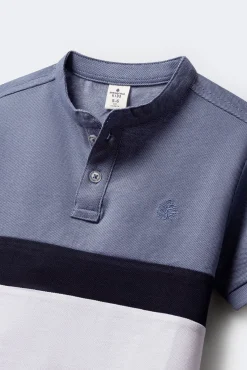 Polo block color niño
