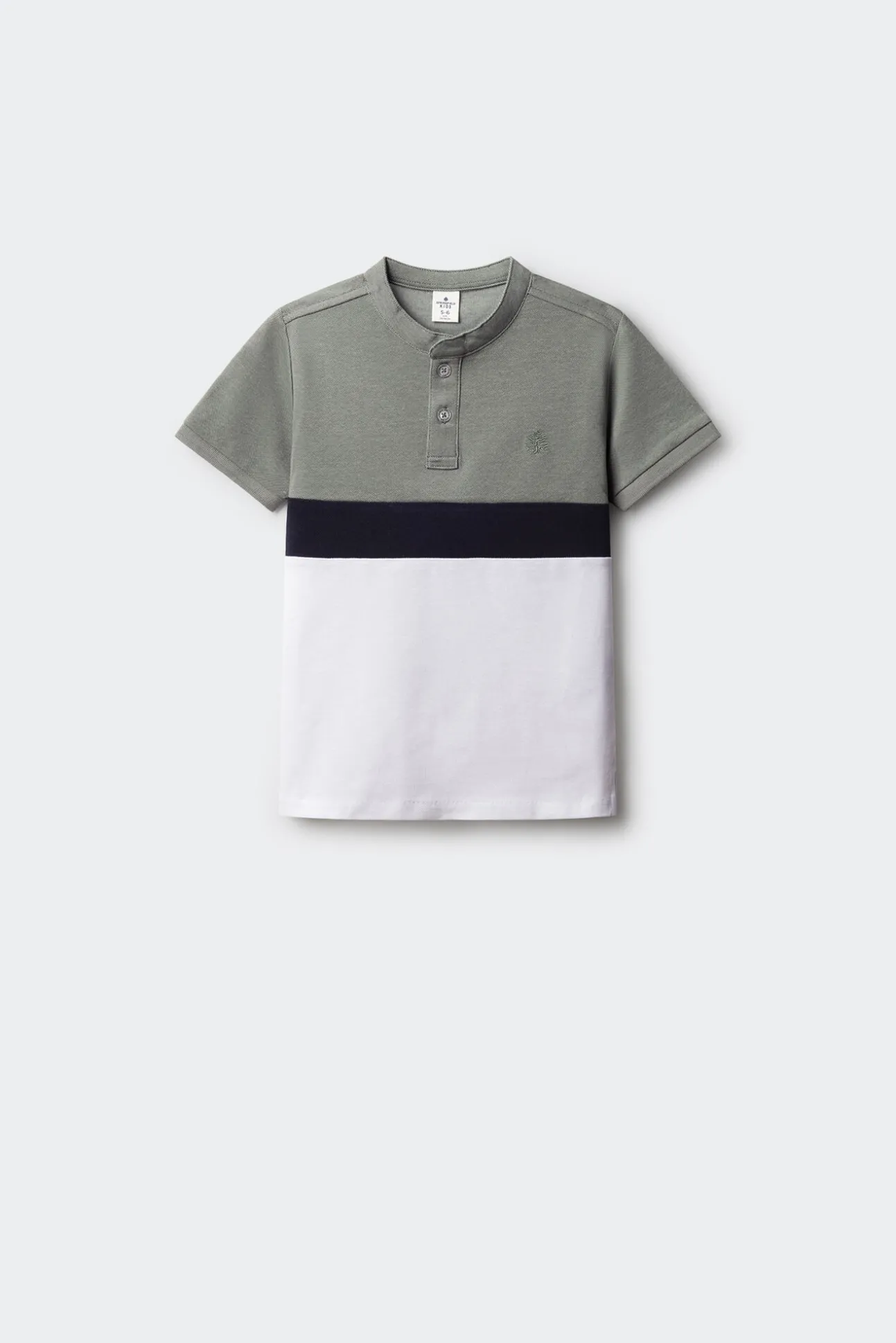 Polo block color niño