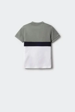 Polo block color niño