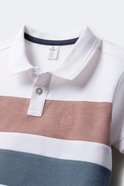 Polo block color niño