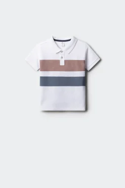 Polo block color niño