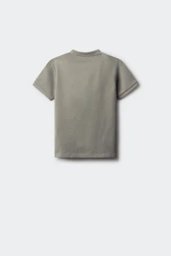 Polo cuello mao oxford niño