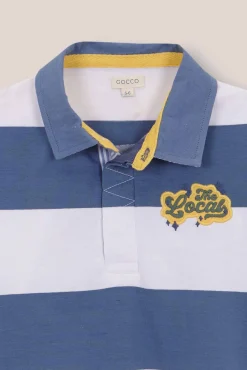 Polo de rayas estampado the locals blanco
