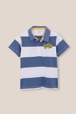 Polo de rayas estampado the locals blanco