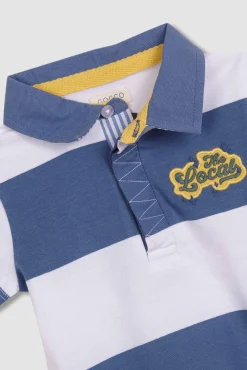 Polo de rayas estampado the locals blanco