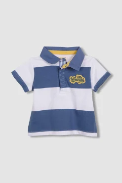 Polo de rayas estampado the locals blanco