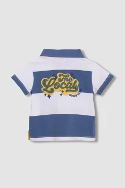 Polo de rayas estampado the locals blanco