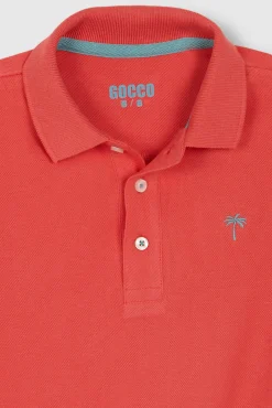 Polo detalles contraste rosa