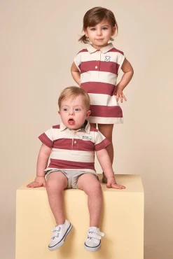 Polo estampado golf rosa
