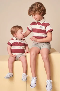 Polo estampado golf rosa
