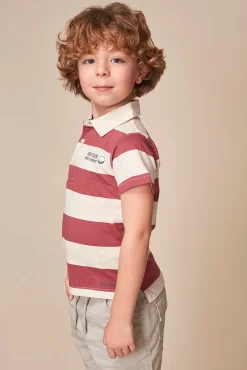 Polo estampado golf rosa