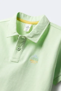 Polo logo espalda niño