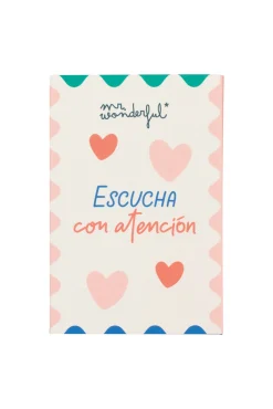 Postal con grabador de mensaje audio - Escucha con atención lo que te dice mi corazón