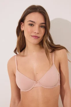 PRETTY Sujetador aro microfibra encaje rosa