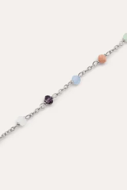 Pulsera Crystals Chain Colors Plata
