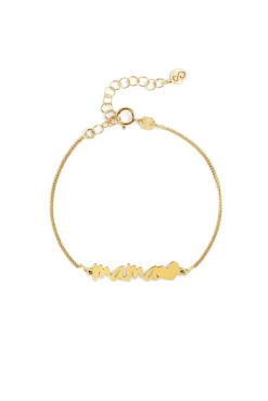 Pulsera Mamá Heart Oro