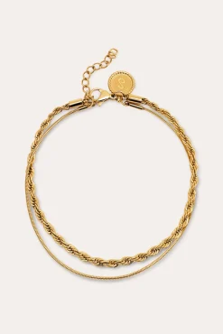 Pulsera Nautic Acero Baño Oro