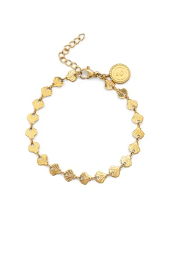 Pulsera Shells Acero Baño Oro