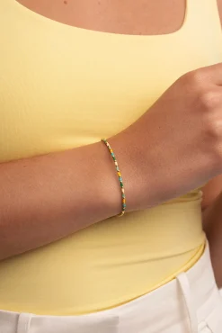 Pulsera Summer Colors Acero Baño Oro