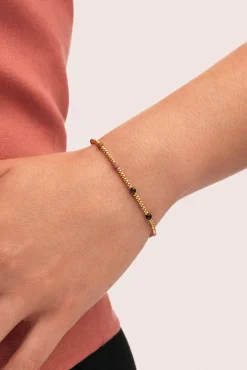 Pulsera Tourmaline Dream Acero Baño Oro