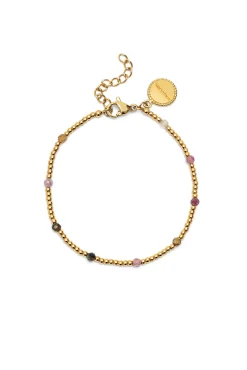 Pulsera Tourmaline Dream Acero Baño Oro