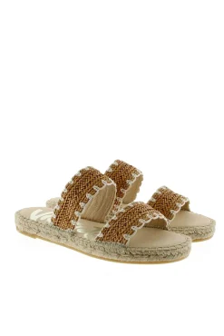 Sandalia yute tiras marrones