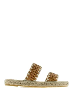 Sandalia yute tiras marrones