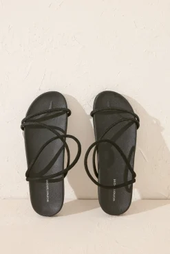 Sandalias anatómicas tiras brillo