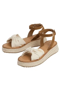 Sandalias De Cuña Con Tiras Cruzadas