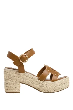 Sandalias Monograma Con Detalles Yute