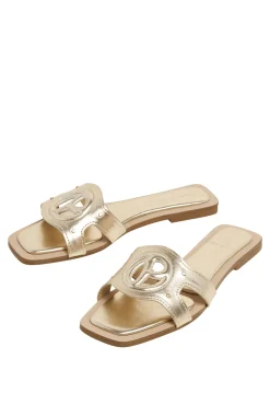Sandalias Planas Con Monograma