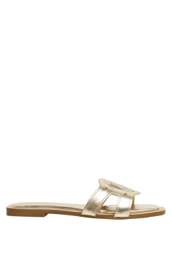 Sandalias Planas Con Monograma