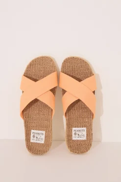 Sandalias rafia tiras cruzadas