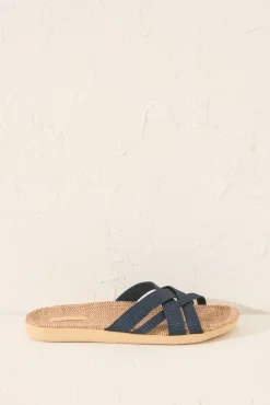 Sandalias tiras efecto rafia